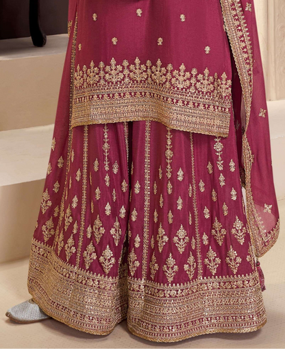 New Pakistani Style Heavy Embroidered Work Salwar Kameez Palazzo Suits