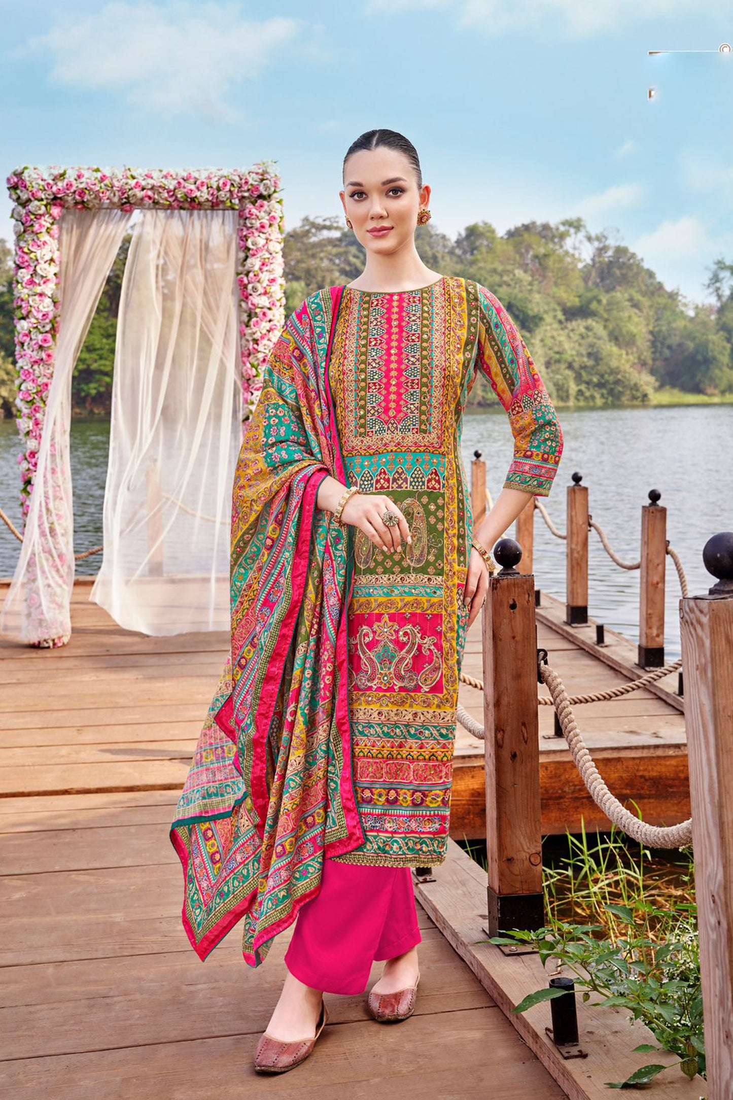 Indian Pakistani Designer Wedding Wear Salwar Kameez Pant Suits
