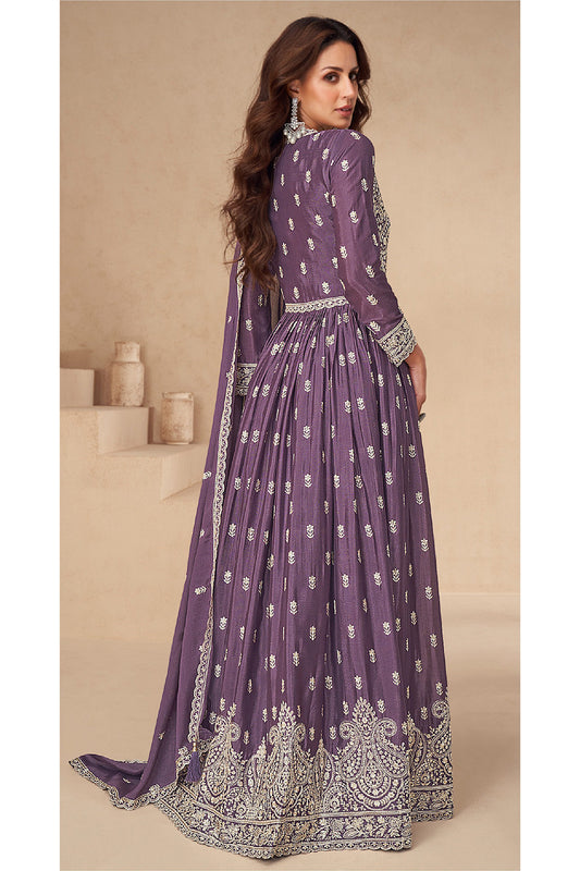 Ethnic Party Wear Readymade Anarkali Dupatta Gown Suit's Women's Wear Online USA