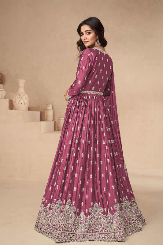 Ethnic Party Wear Readymade Anarkali Dupatta Gown Suit's Women's Wear Online USA