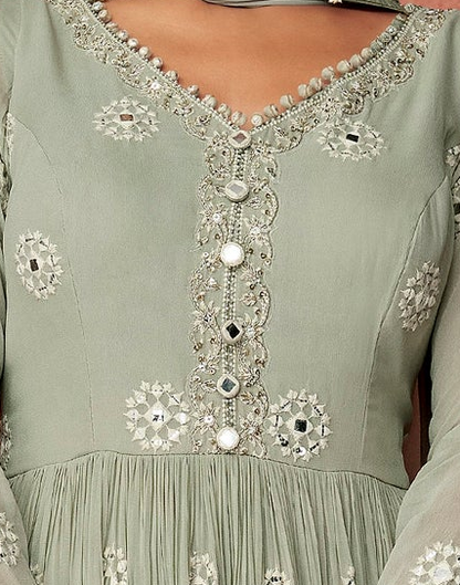 Ramadan Women's Wedding Party Wear Anarkali Salwar Kameez Plazzo Suit