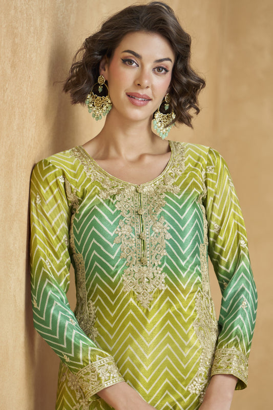 Exclusive Designer Silk Fabric Wedding Shalwar Kameez Palazzo Suits