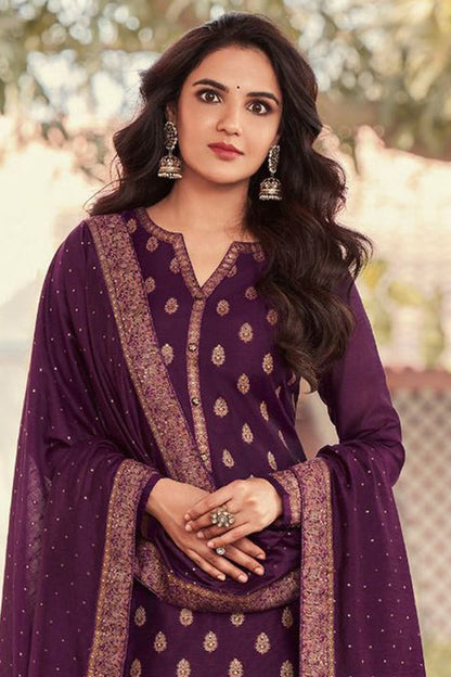 Attractive Black color Designer Georgette Fabric Salwar Kameez Suits