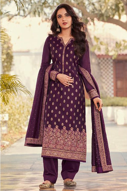 Attractive Black color Designer Georgette Fabric Salwar Kameez Suits