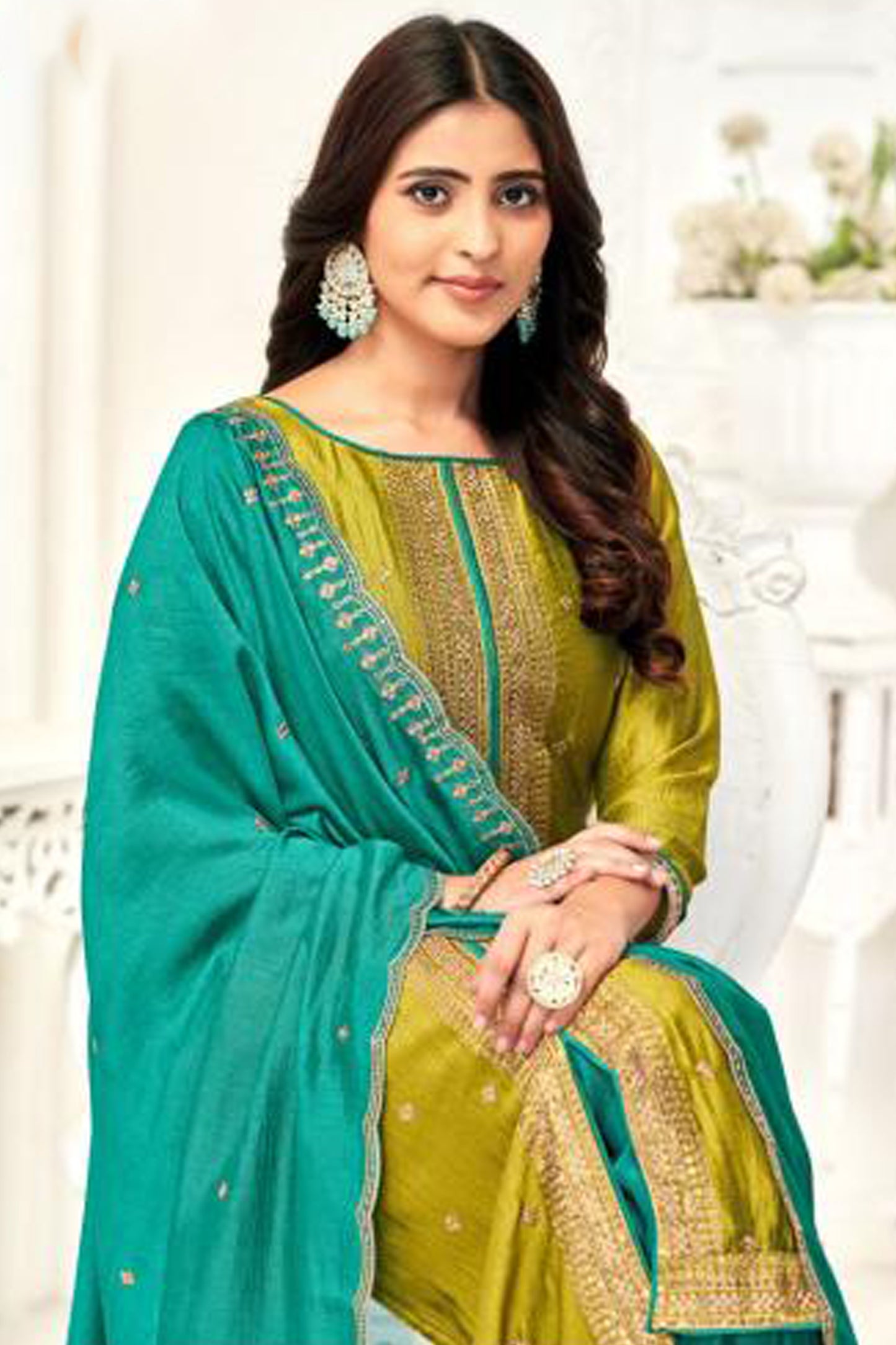 Indian Pakistani Plus Size women's wear Shalwar Kameez Dupatta Suits