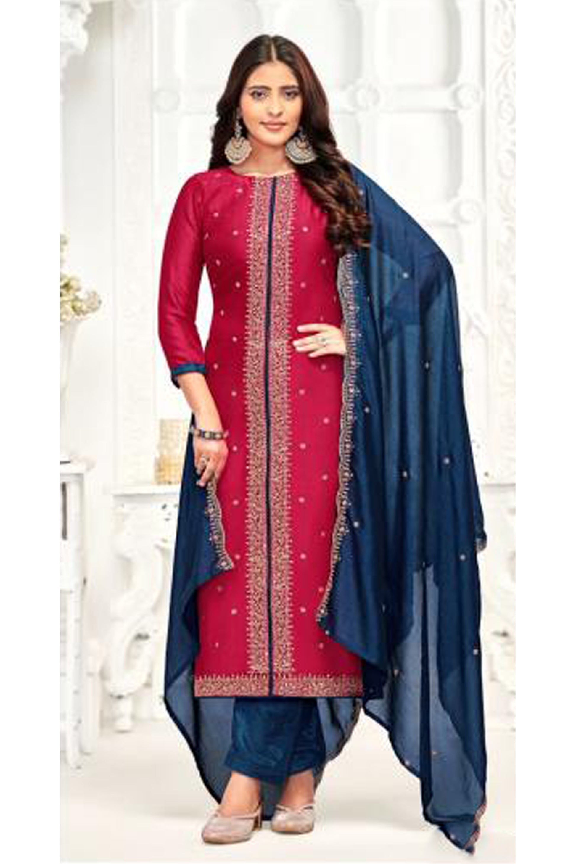 Indian Pakistani Plus Size women's wear Shalwar Kameez Dupatta Suits