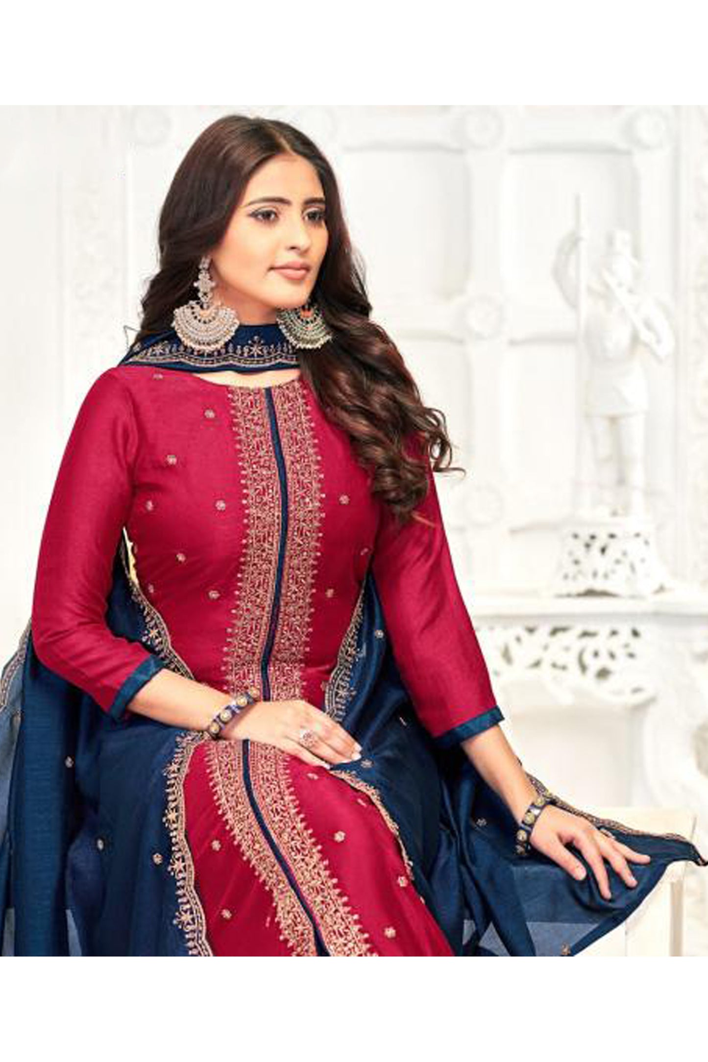 Indian Pakistani Plus Size women's wear Shalwar Kameez Dupatta Suits