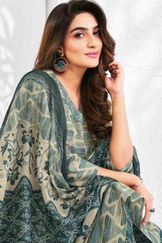 Plus Size Women's wear Digital Printed Work Cotton Salwar Kameez Suit