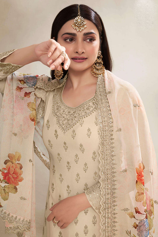 White Color Wedding Party Wear Traditional Designer Salwar Kameez Suits