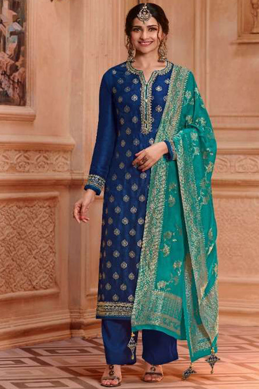 Indian Style Wedding Wear Women's Salwar Kameez Pant Suits