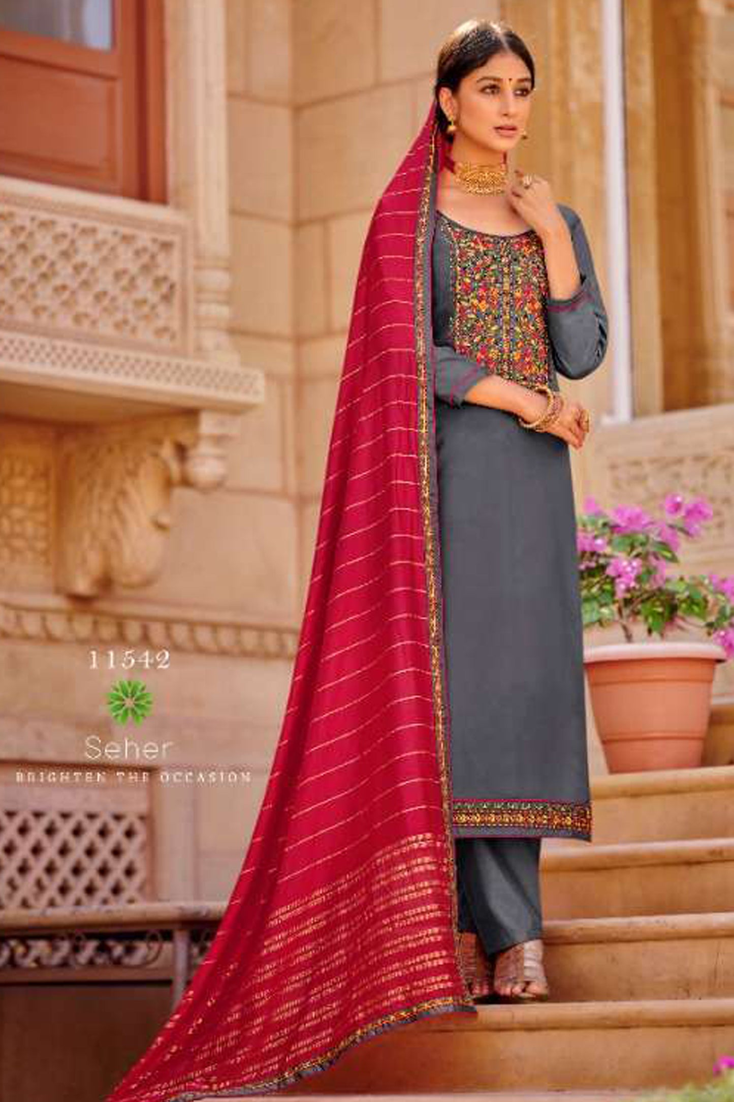 Women's Silk Salwar Kameez Pant Suits