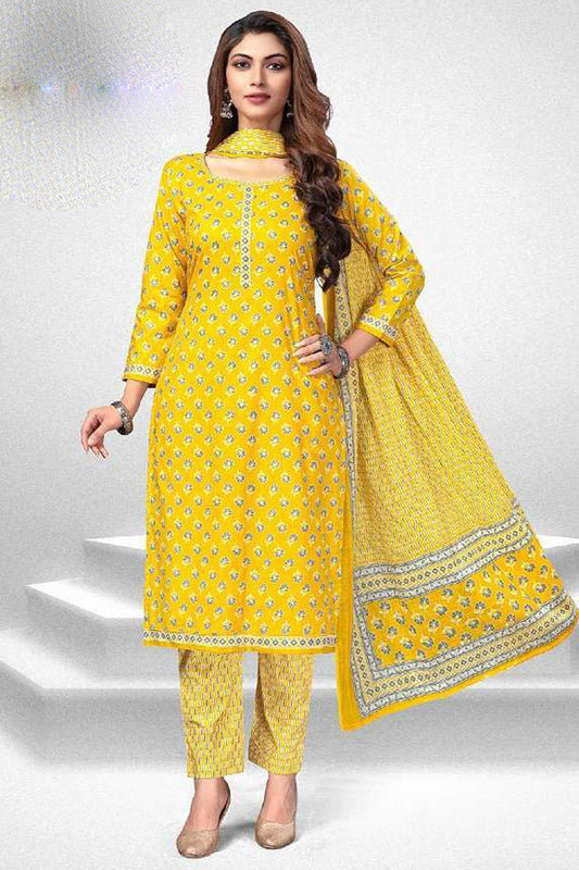 Latest Stylish Designer Pure Cotton Printed Salwar Kameez Plazzo Pant Suit