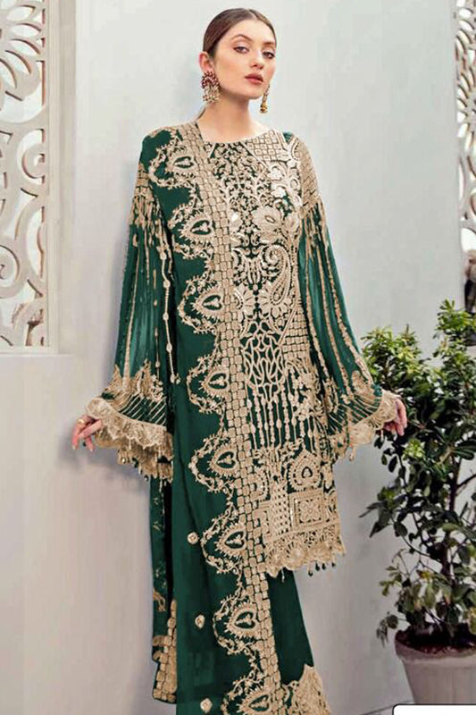 Pakistani Style Roka Nikah Wear Salwar Kameez Trouser Pant Suits