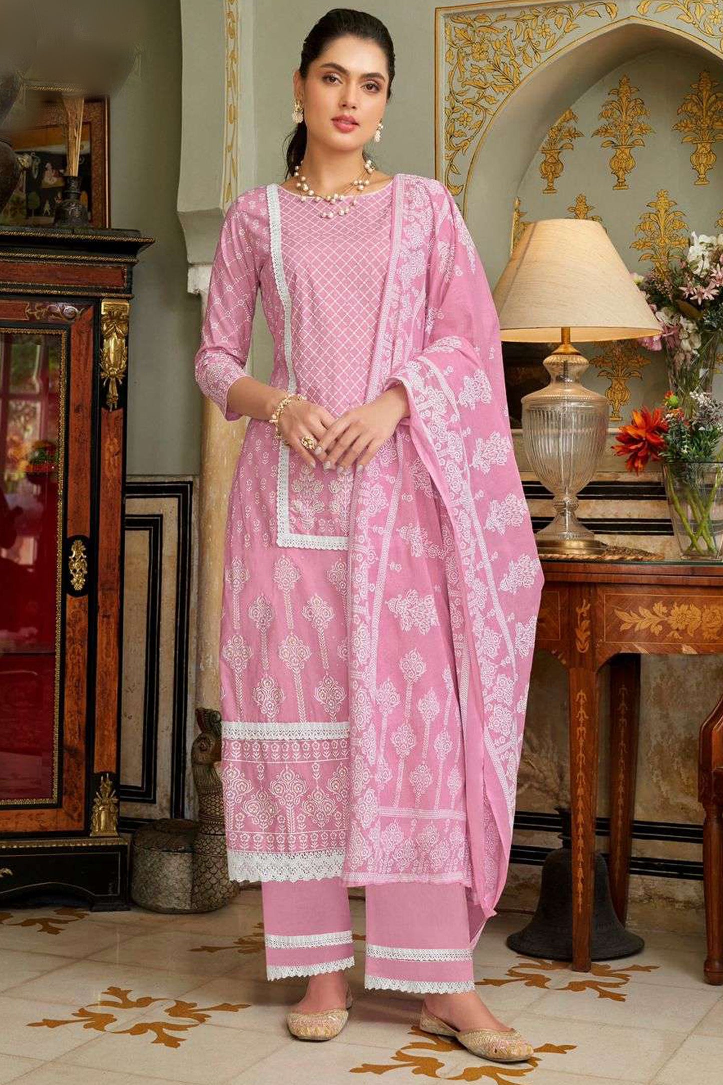 Pakistani Eid Event Party Wear Salwar Kameez Plazzo Pant Suit With Dupatta Dress