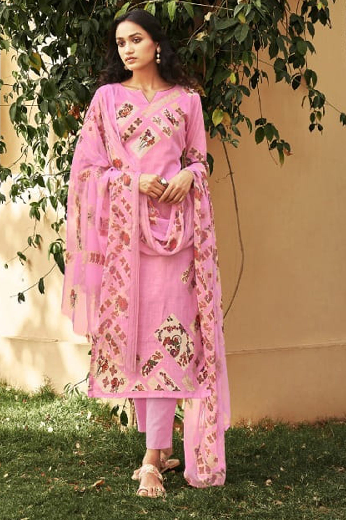  Pure Cotton Linen Casual Women Wear Designer Salwar Kameez Pant Suit