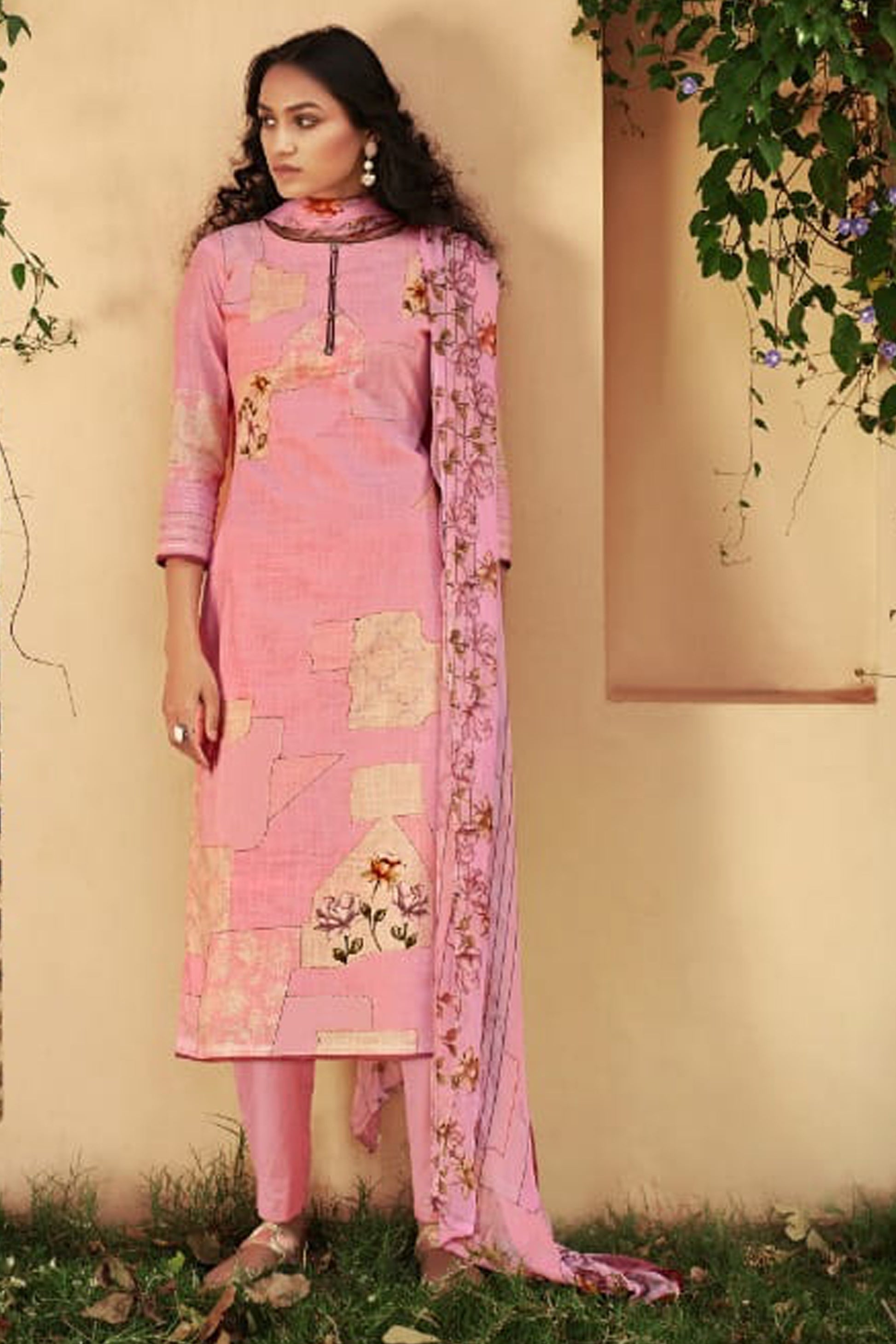  Pure Cotton Linen Casual Women Wear Designer Salwar Kameez Pant Suit