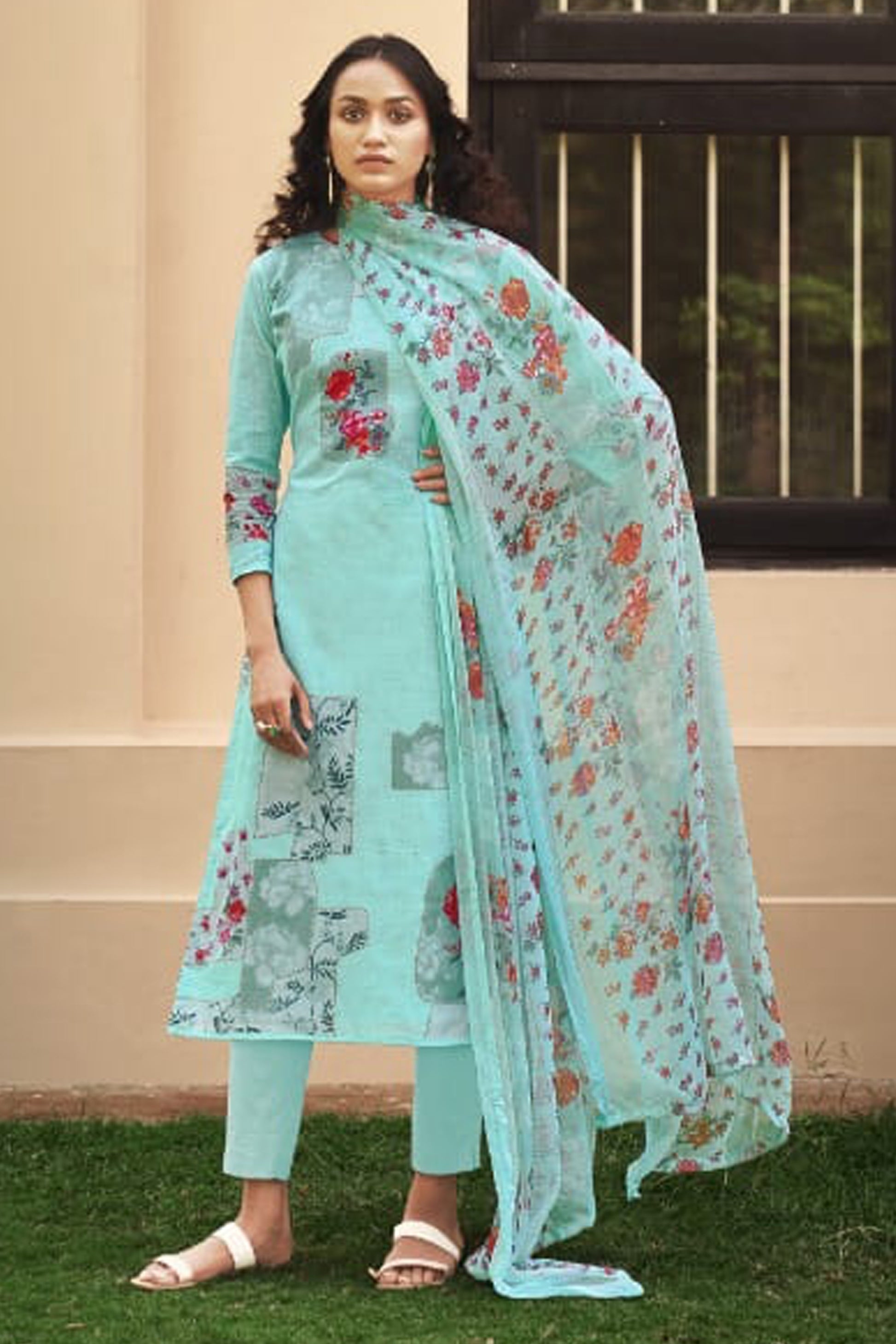  Pure Cotton Linen Casual Women Wear Designer Salwar Kameez Pant Suit