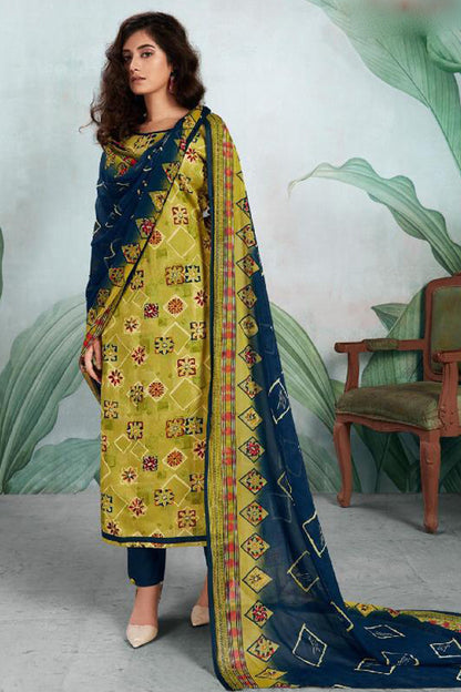 Daily Wear Ready Made Cotton Printed Salwar Kameez Pant Suits