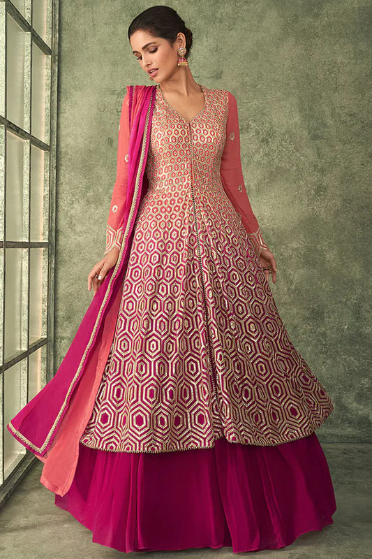 Heavy Embroidery Work Valentine Day Special Wear Salwar kameez Lehenga Suits