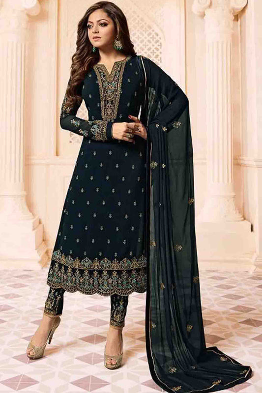 Plus Size Women's Wear Cotton Casual Wear Shalwar Kameez Dupatta Dress Ready Made Printed Worked Pakistani Indian Salwar Kameez Plazzo Suits