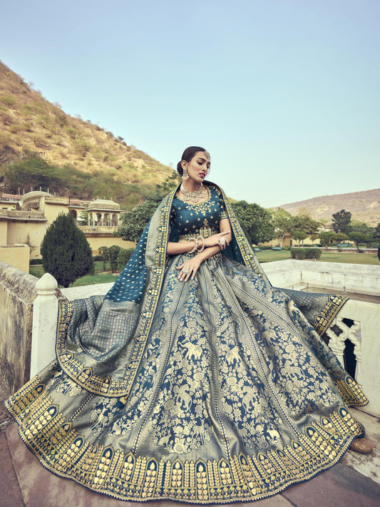 Indian Designer Readymade Nikah Function Wear Lehenga Choli With Pure Viscose Dupatta