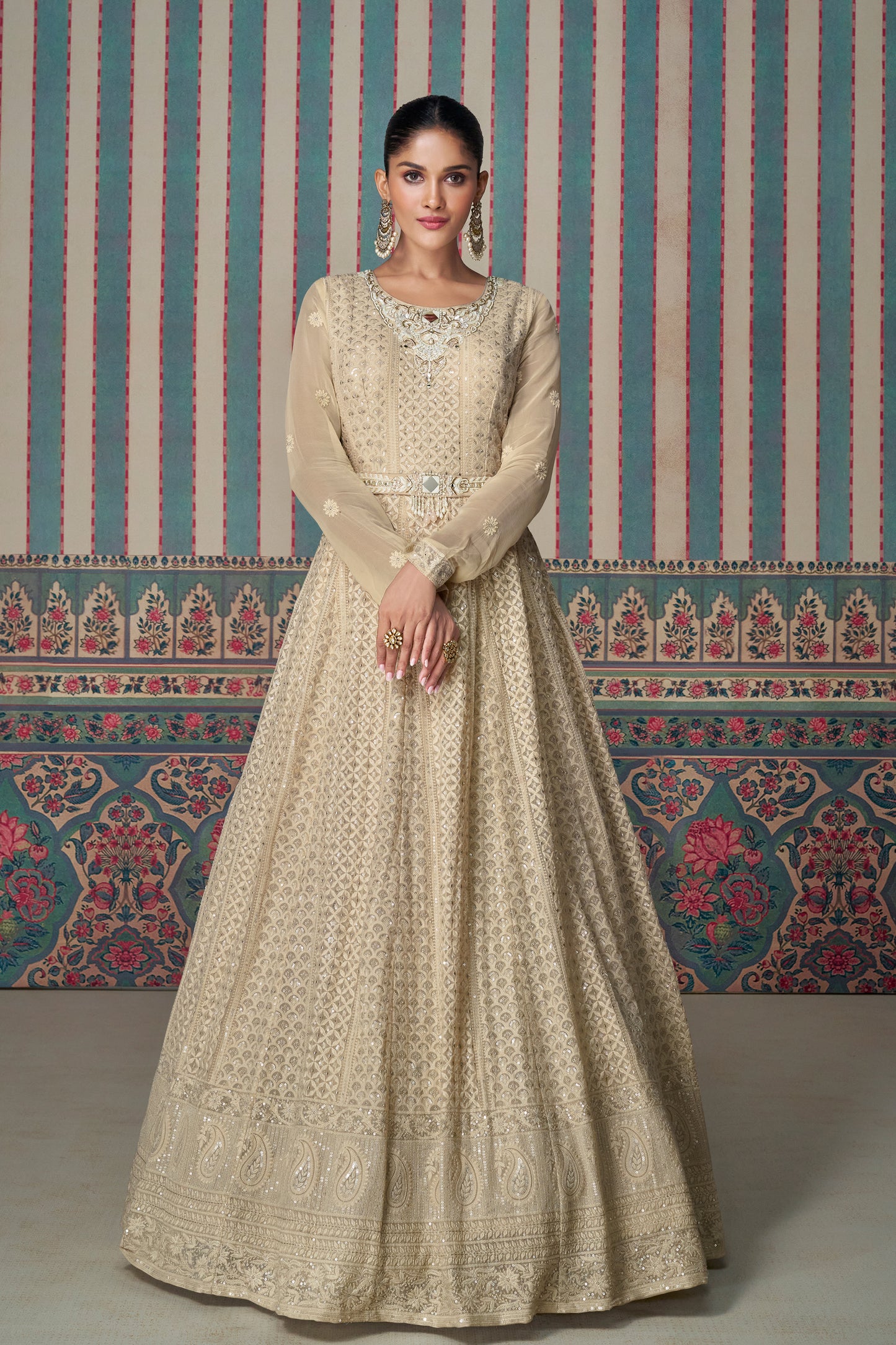 Exclusive Designer Anarkali Gown For Weddings And Reception Functions