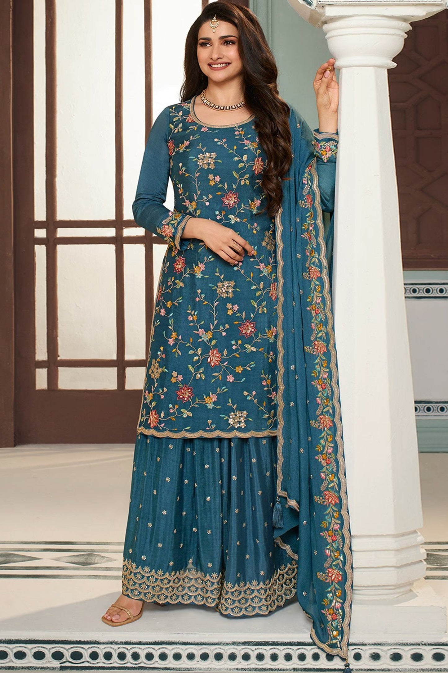 Ready to Wear Salwar Kameez Plazzo Suits Plus Sizes Wedding Reception Party Wear Dress