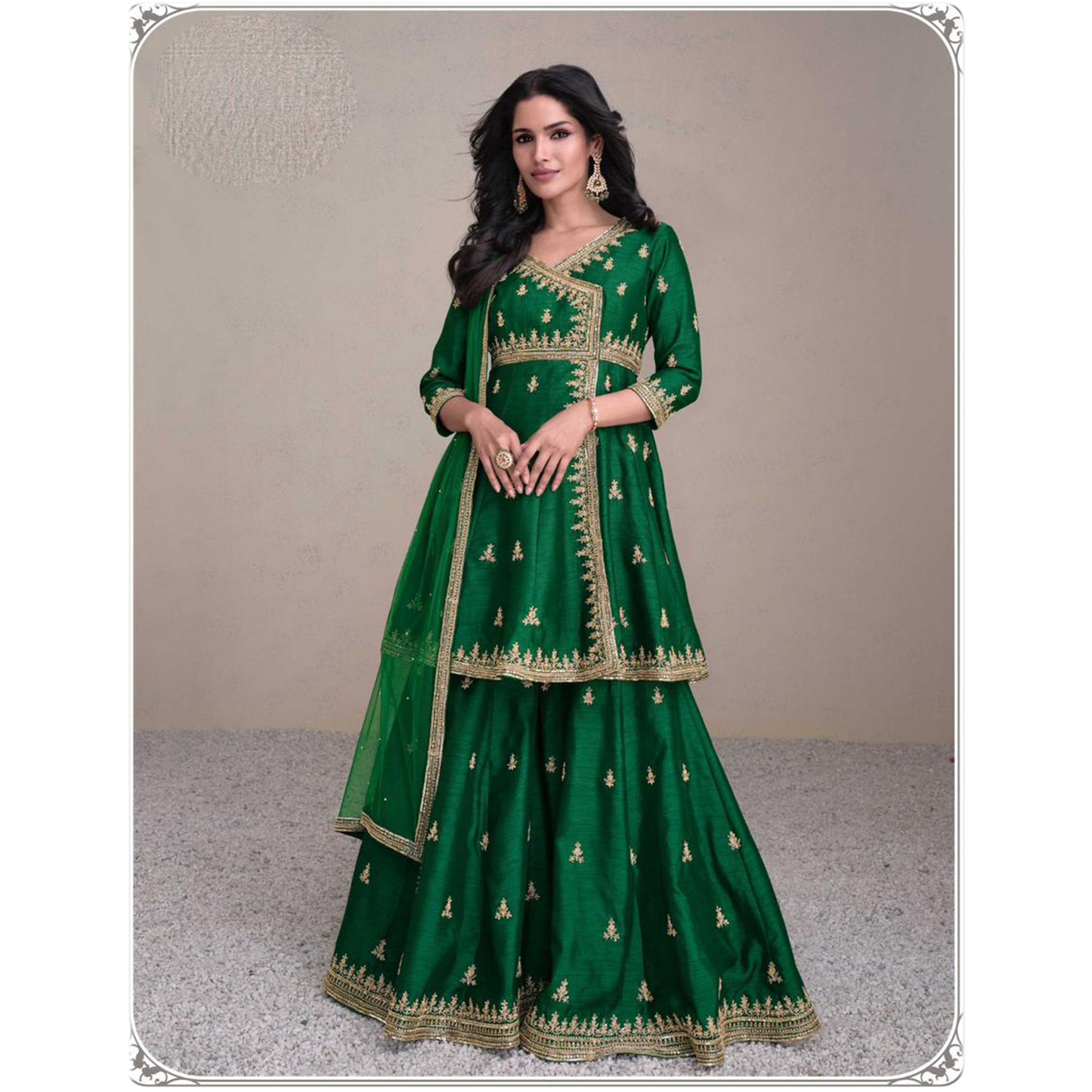 Indian Pakistani Designer Salwar Kameez Palazzo Suits Valentine Day Special Dress