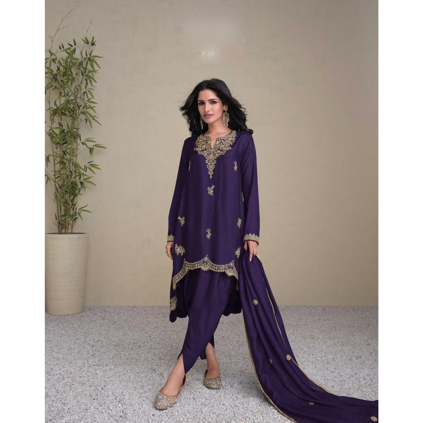 Indian Pakistani Designer Salwar Kameez Palazzo Suits Valentine Day Special Dress