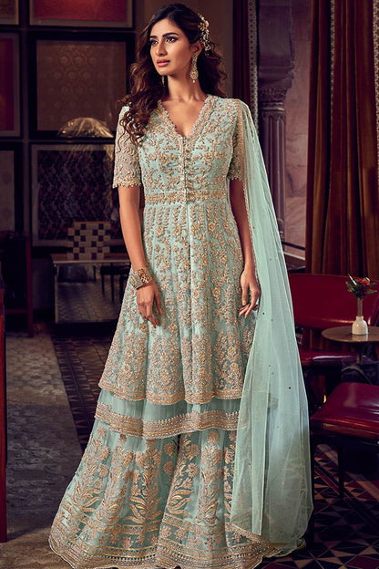 Beautiful Designer Anarkali Sharara Suits For Women Party Wear Dress