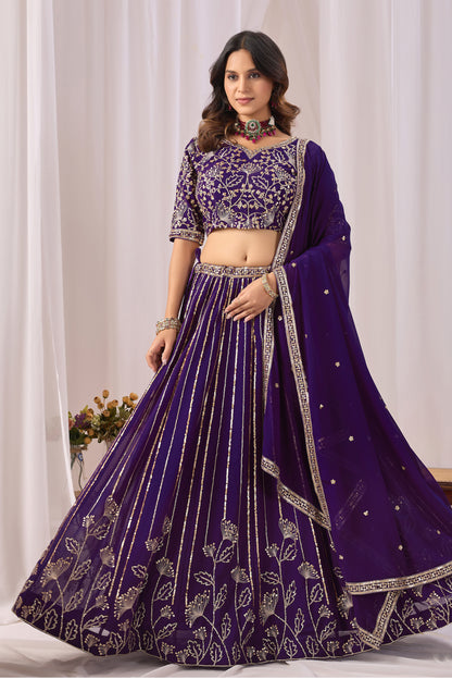 Purple faux georgette fabric texture, if shown