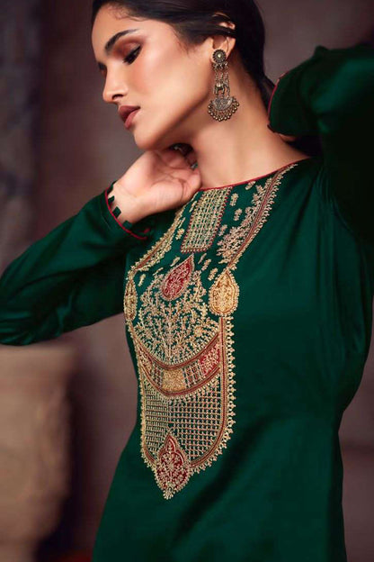 Bollywood Designer Stylish Embroidery Work Salwar Kameez Pant Suit's