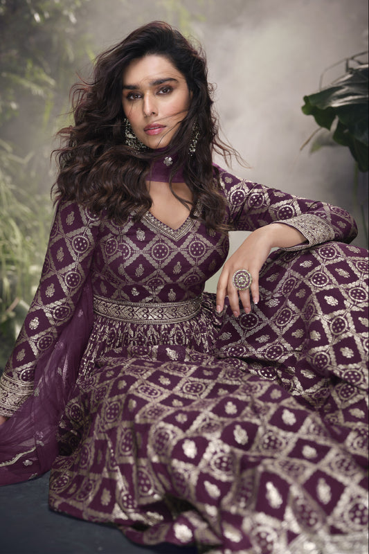 Indian Design Anarkali Night Gowns For Reception and Sangeet Night