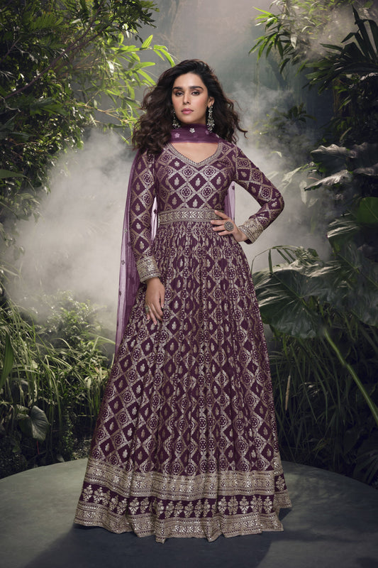 Indian Design Anarkali Night Gowns For Reception and Sangeet Night
