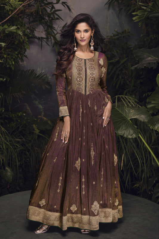 New Style Anarkali Night Gowns For Wedding-Reception
