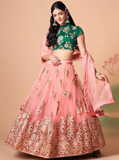 Indian Pakistani Designer Lehenga Choli Ready To Wear Embroidery Work Skirt