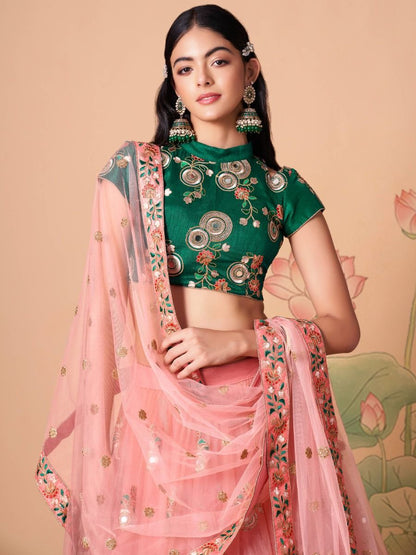 Indian Pakistani Designer Lehenga Choli Ready To Wear Embroidery Work Skirt