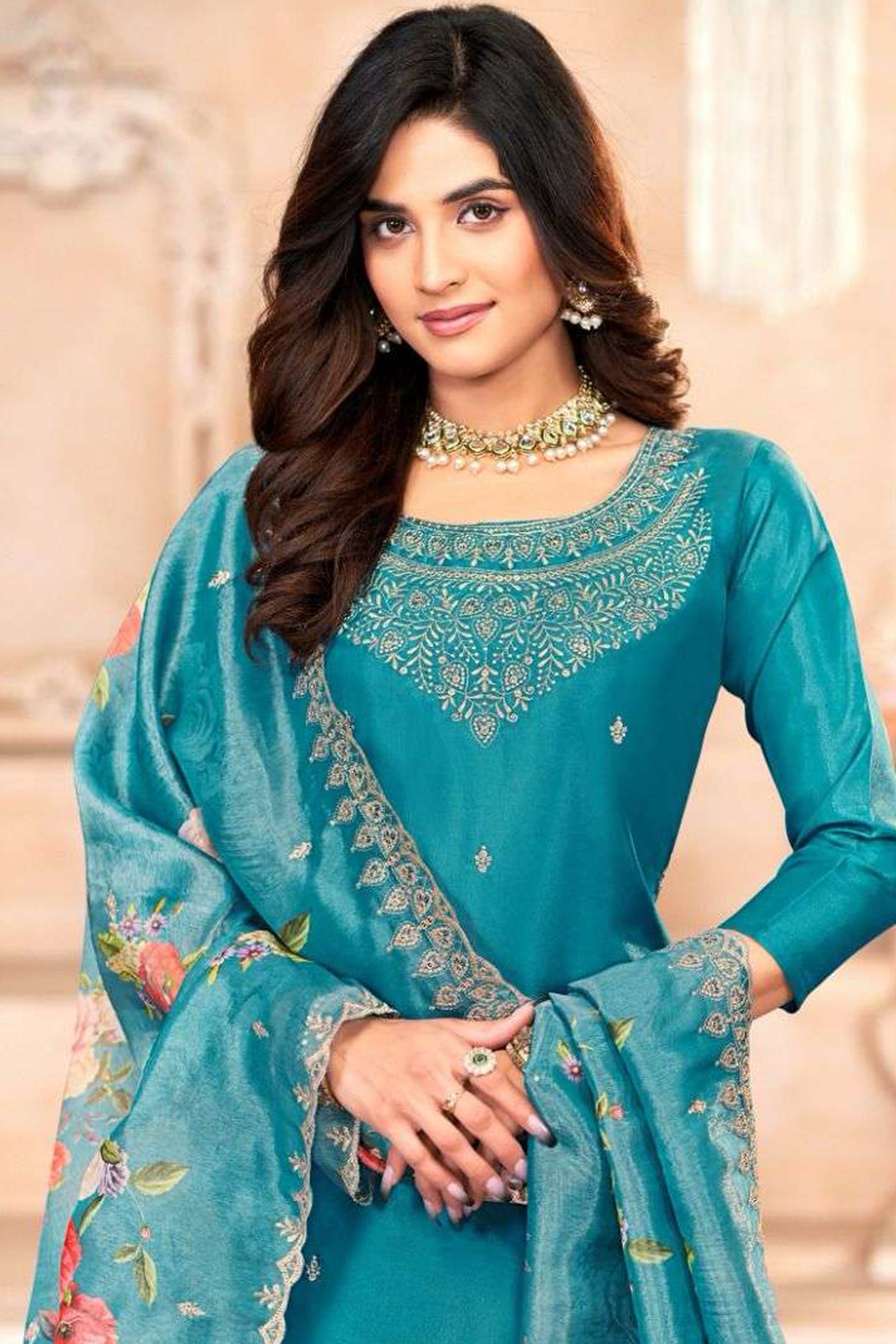 Indian Engagement Ceremony Wear Simmer Fabric Salwar Kameez Pant Suits designerharsha.com Indian Engagement Ceremony Wear Simmer Fabric Salwar Kameez Pant Suits designerharsha.com