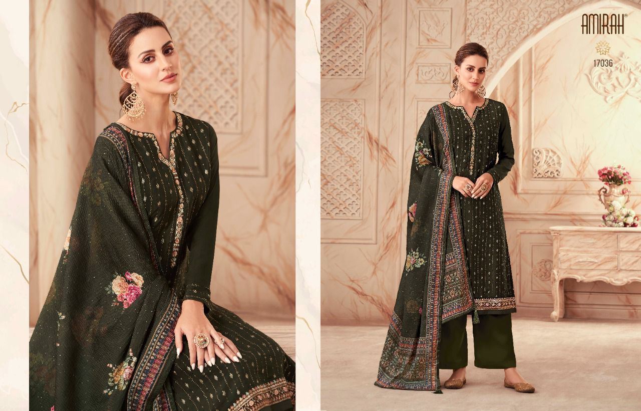 Heavy Worked Silk Wedding Reception Wear Shalwar Kameez Plazzo Suits