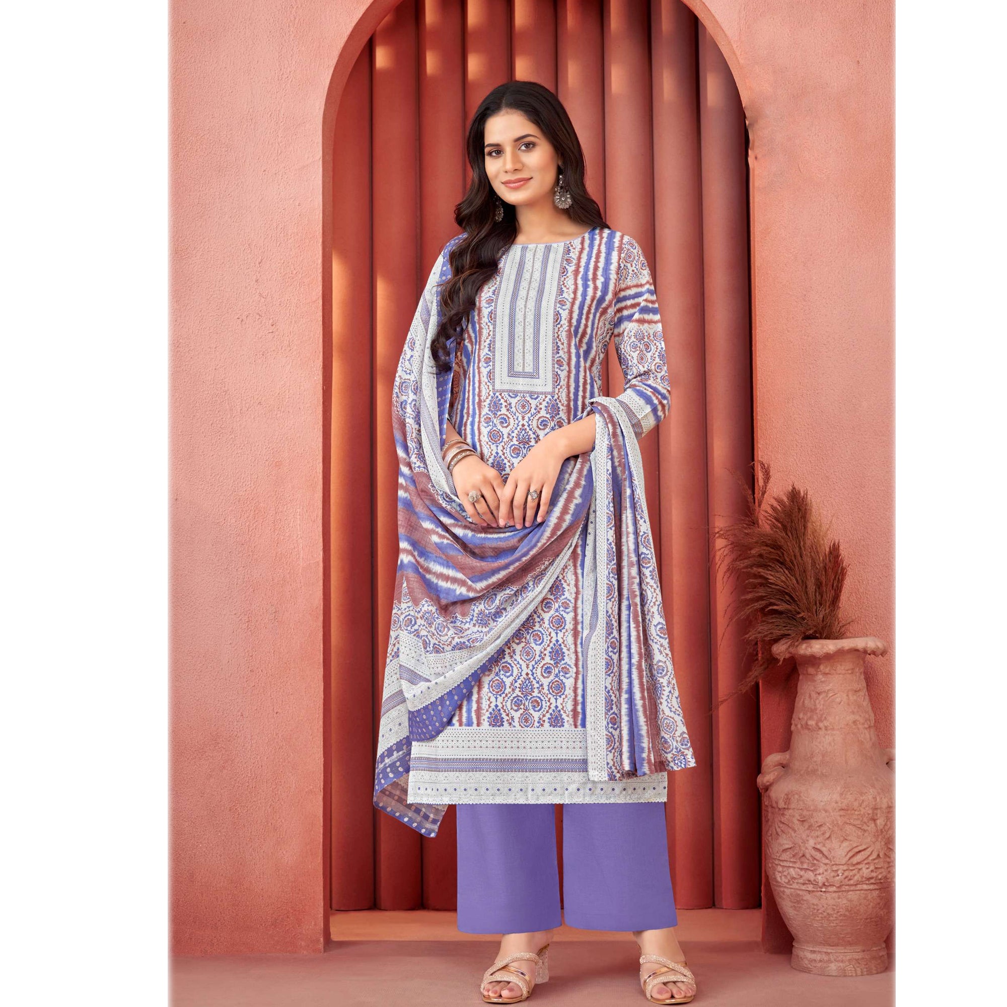 Ramdan Eid Special Pure Cotton Solid Salwar Kameez Plazzo Pant Suits