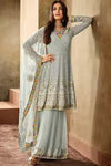 Wedding Function Wear Anarkali Style Shalwar Kameez Palazzo Dupatta
