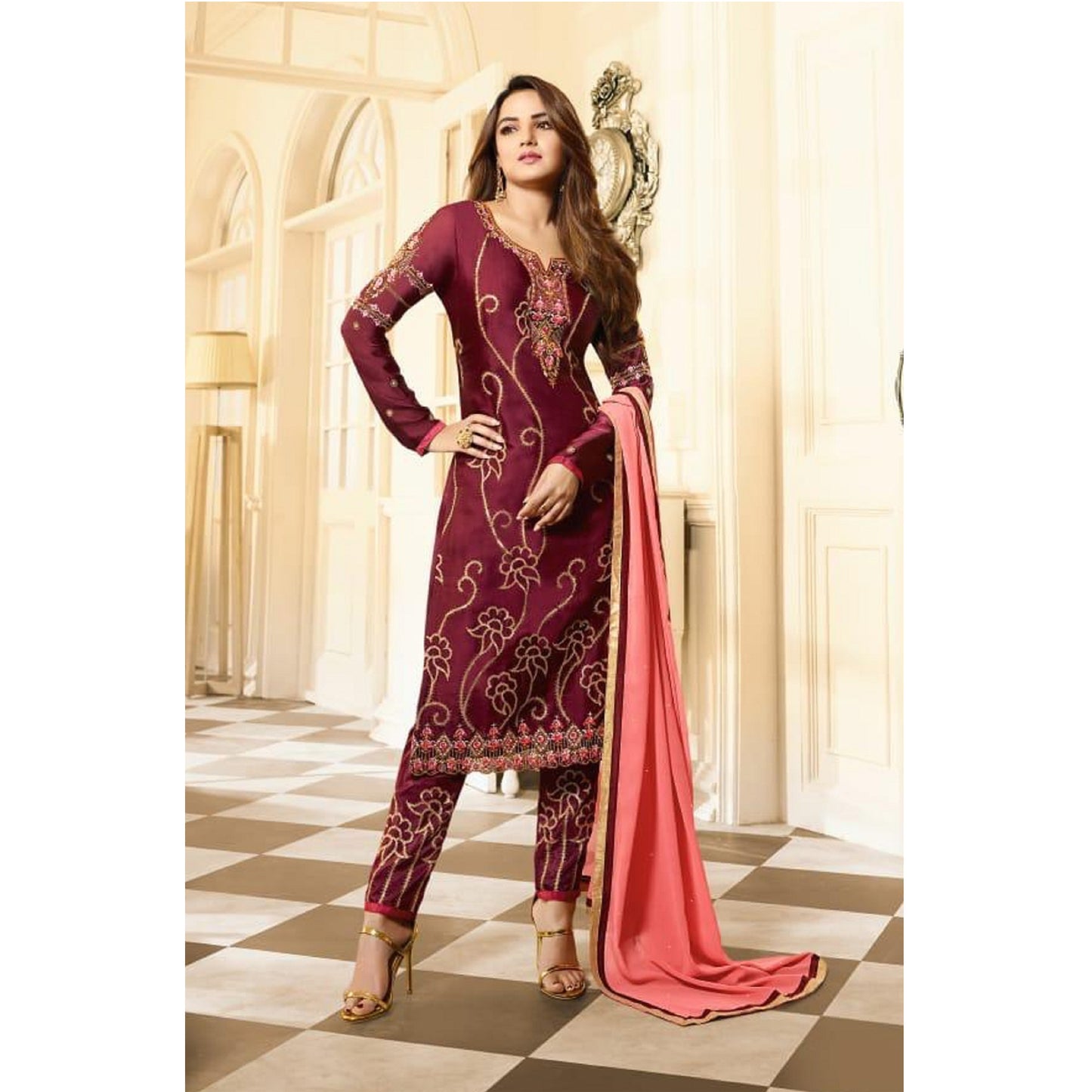 Indian Pakistani Eid Ramadan Wear Salwar Kameez Pant Suits