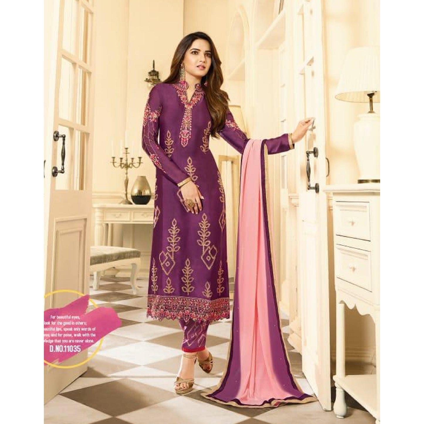 Indian Pakistani Eid Ramadan Wear Salwar Kameez Pant Suits