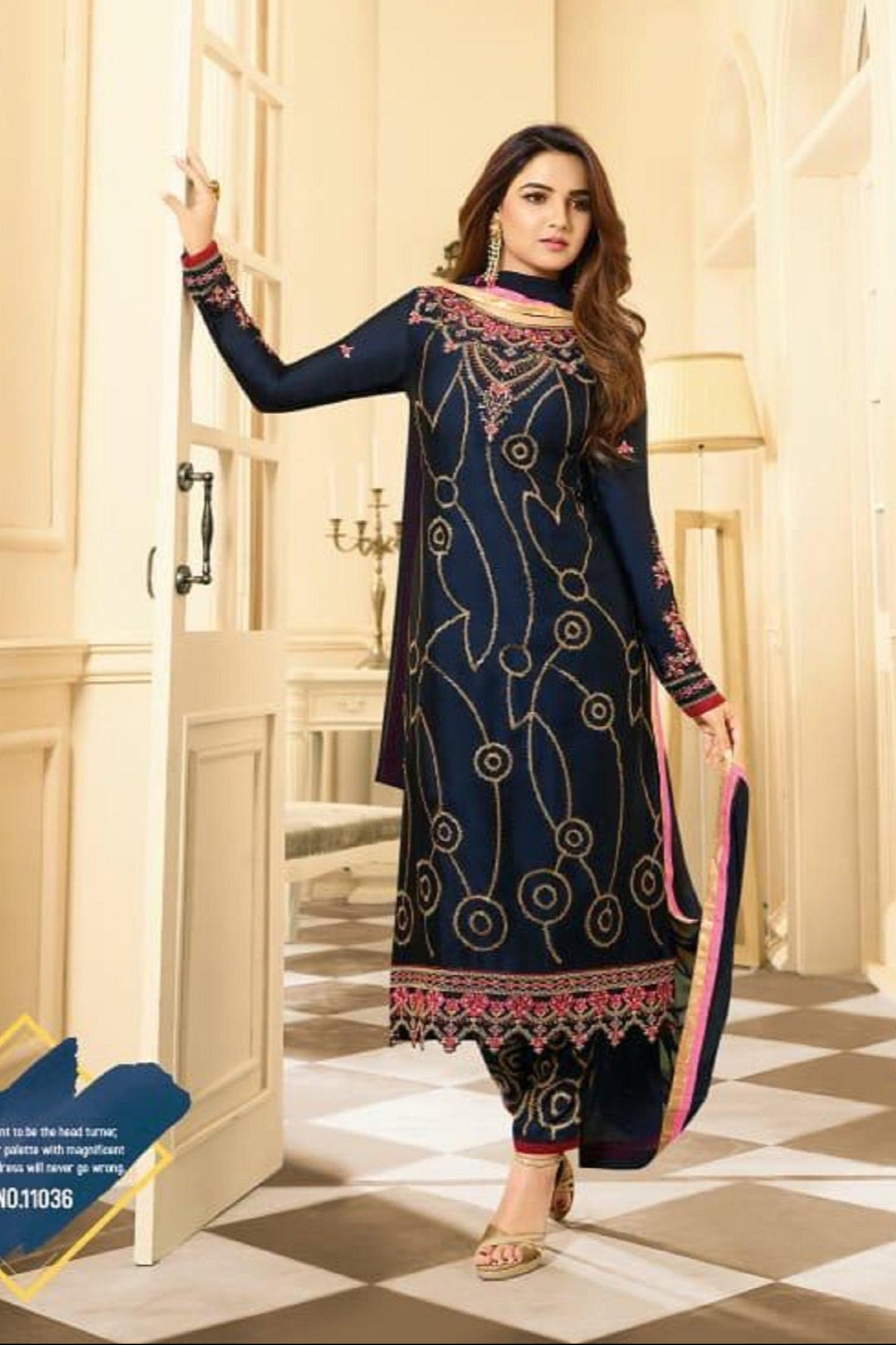 Indian Pakistani Eid Ramadan Wear Salwar Kameez Pant Suits