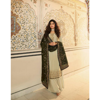 Ramzan Eid Special Ready To Wear Salwar Kameez Palazzo Suits With Georgette Dupatta