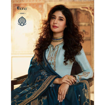 Ramzan Eid Special Ready To Wear Salwar Kameez Palazzo Suits With Georgette Dupatta