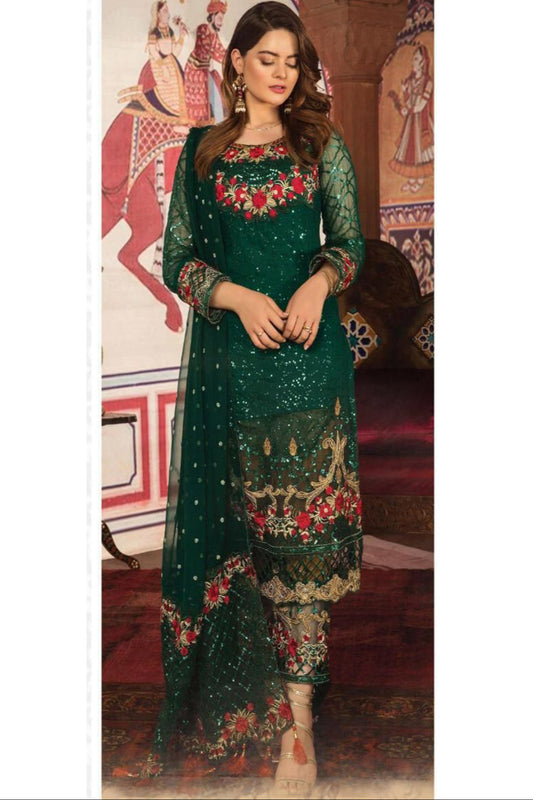 Indian Pakistani Designer Eid Ramadan Wear Salwar Kameez Trouser Pant Suits