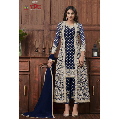 Indian & Pakistani Wedding Wear Embroidered Salwar Kameez Shrug Suits