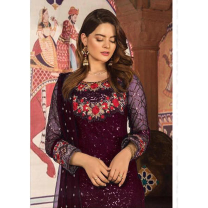 Eid Special Designer Georgette Straight Salwar Kameez Dupatta Dress