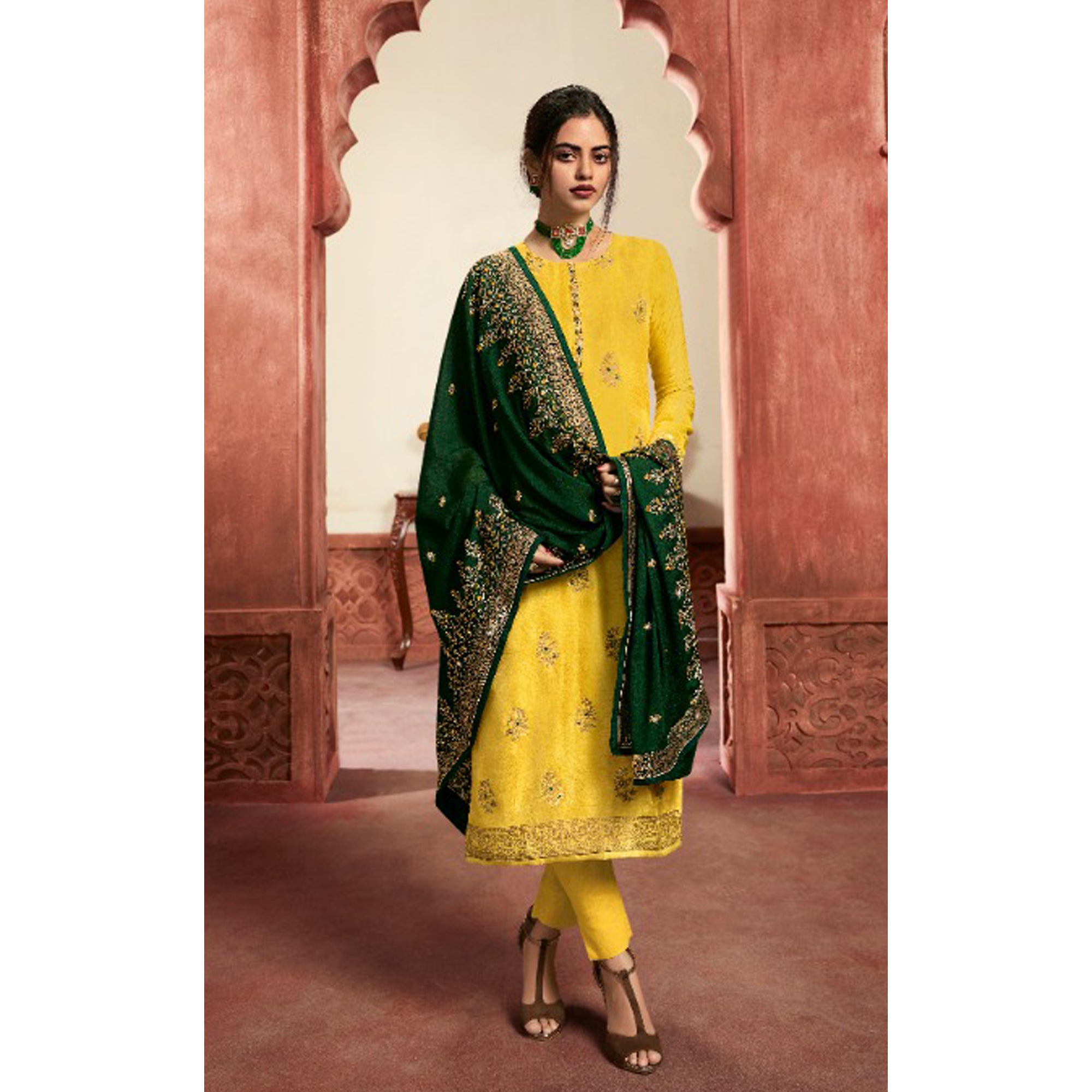 Plus Size Pakistani Designer Meenakari Jacquard Salwar Kameez Heavy Dupatta Indian Wedding Wear Trouser Pant Shalwar Kameez Suits